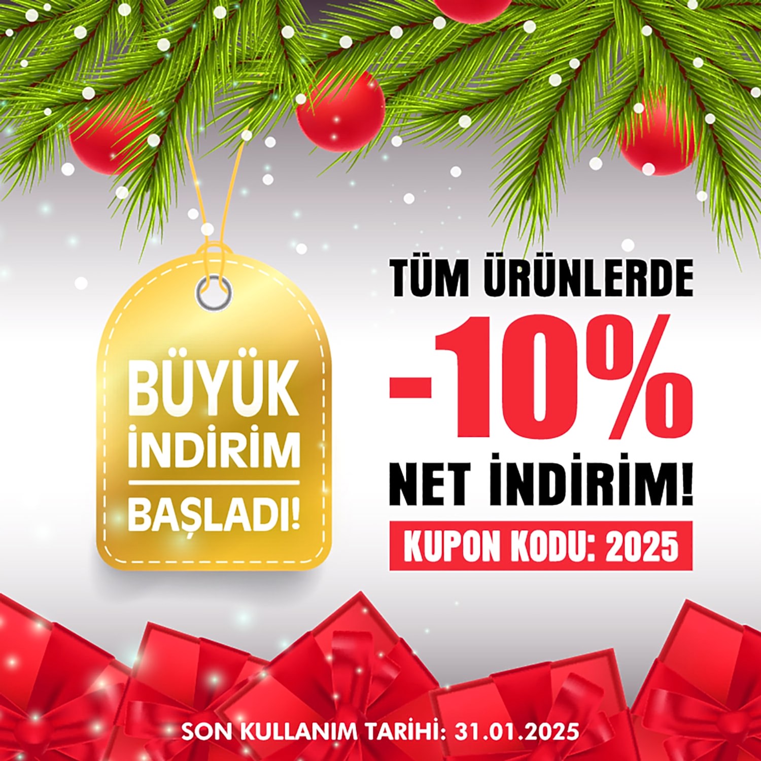 Yeni Yıl İndirimi Başladı!